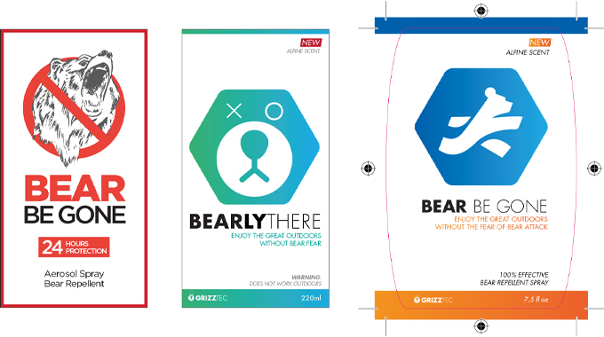 Figure 2.2 - Examples of more fully worked up design visuals