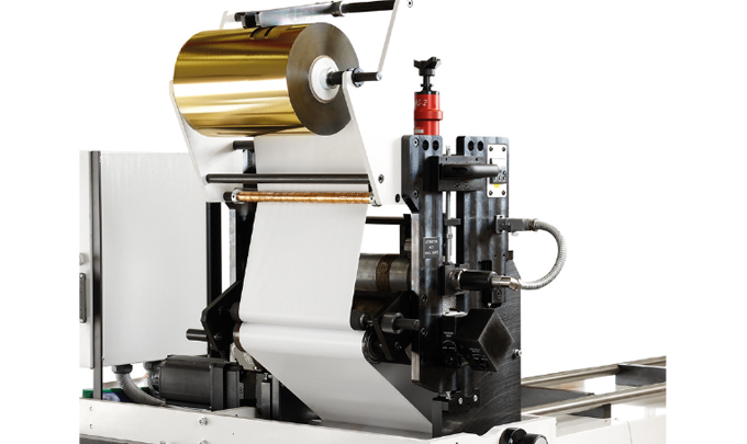 Figure 2.8 - Shows a modern hot foil unit located on a combination press