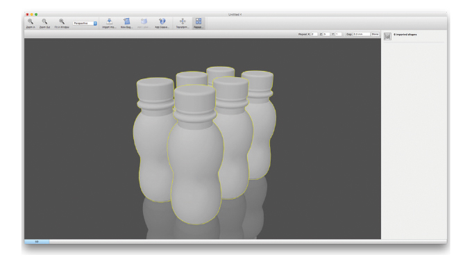 Figure 3.16 Step and repeat the container shape to create a six- or 12-pack. Source- Esko