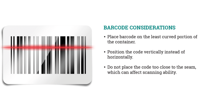 Figure 3.30 Barcode positioning considerations. Source- Esko