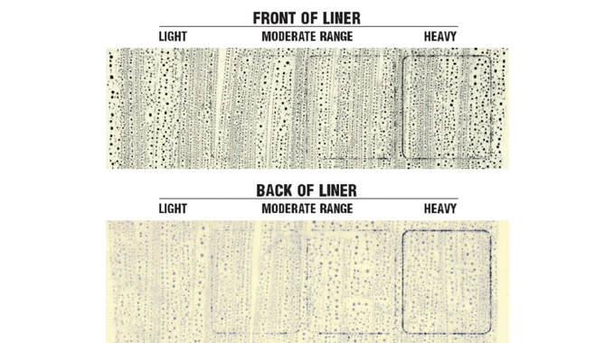 Figure 3.3 - Shows examples of liner impression ‘liner strike’