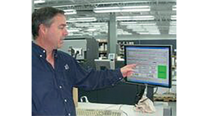 Figure 3.9 Monitoring shop floor data collection. Source- Label Traxx