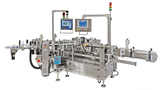 Figure 4.3 - Illustration shows an example of a fully automated Accraply labeling machine