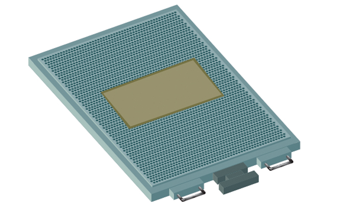 Figure 4.7 - Honeycomb base with embossing plate mounted