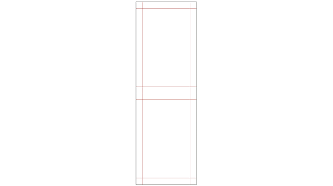 Figure 4_9 Structure of a four-side seal sachet