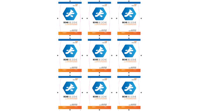 figure 5.3 - the step and repeat prepares for multi-image printing