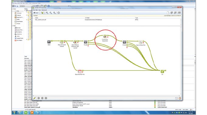 Figure 6.4 JDF job inspection set-up in an AVT system