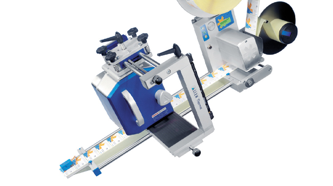 Figure 6.5 - Thermal transfer printing head prior to label application. Illustration courtesy of Herma