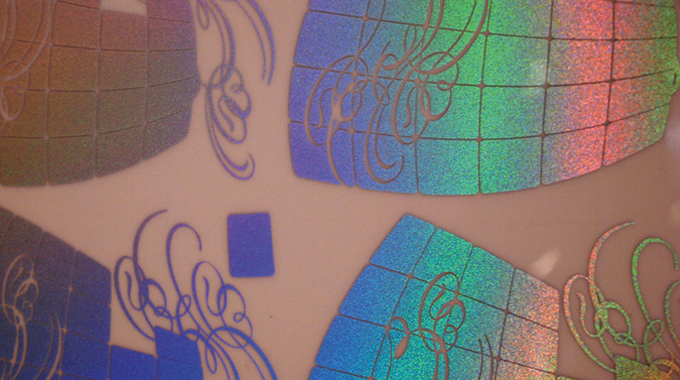 Figure 6.7 - Example of prismatic effect inks