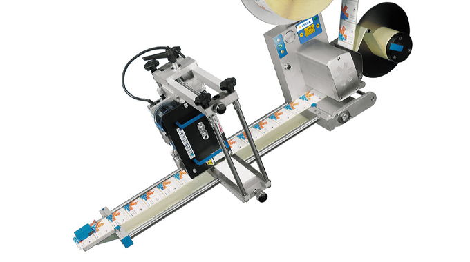 Figure 6.7 - Hot foil coding of labels on a Herma label applicator