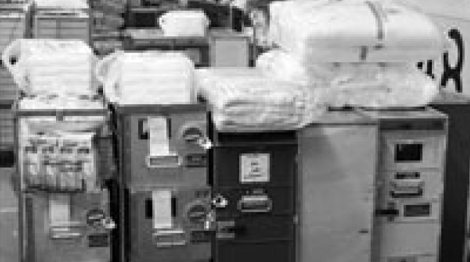Figure 7.2 Sealed aircraft trollies awaiting loading