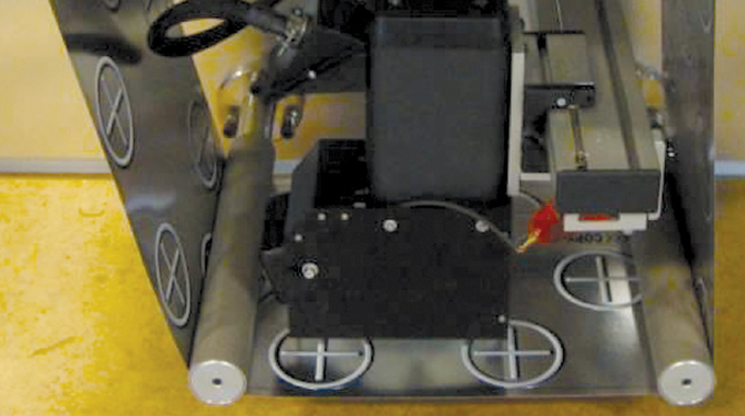 Figure 7.4 - Vision system for automatic detection and rejection. Iluustration courtesy Delta Industrial Services