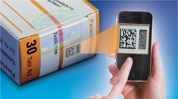 Figure 8.1 - Smart packaging is designed to provide additional useful information on a product’s status such as its authenticity. Note the de-metalized holographic tamper evident seal