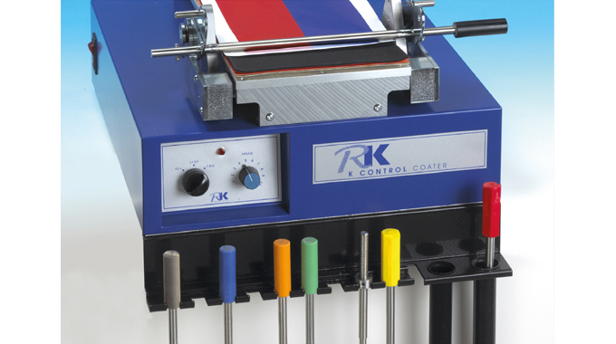Figure 8.2 Automated wire applicator. Source- RK PrintCoat Instruments Figure 8.2 Automated wire applicator. Source- RK PrintCoat Instruments