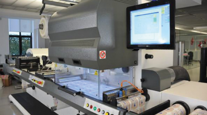 Figure 8.4 - Illustration shows the SEI spa Label Master modular digital finishing unit