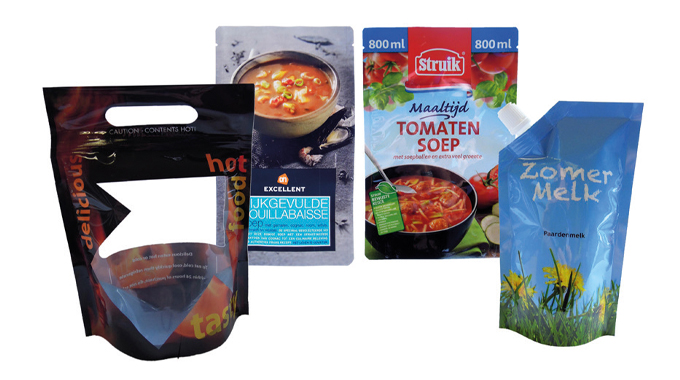 Figure 8.7 Stand up pouches for the food sector Figure 8.7 Stand up pouches for the food sector