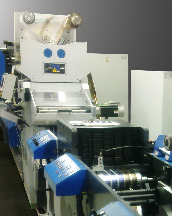Wine label printer adds foil embossing to semirotary press Labels