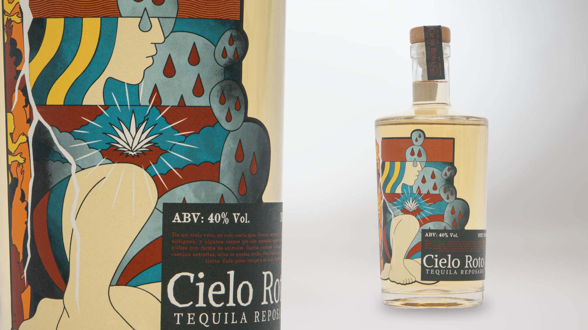 Three design studios developed a label with creative freedom, based on a brief UPM created for a fictional brand, Cielo Roto