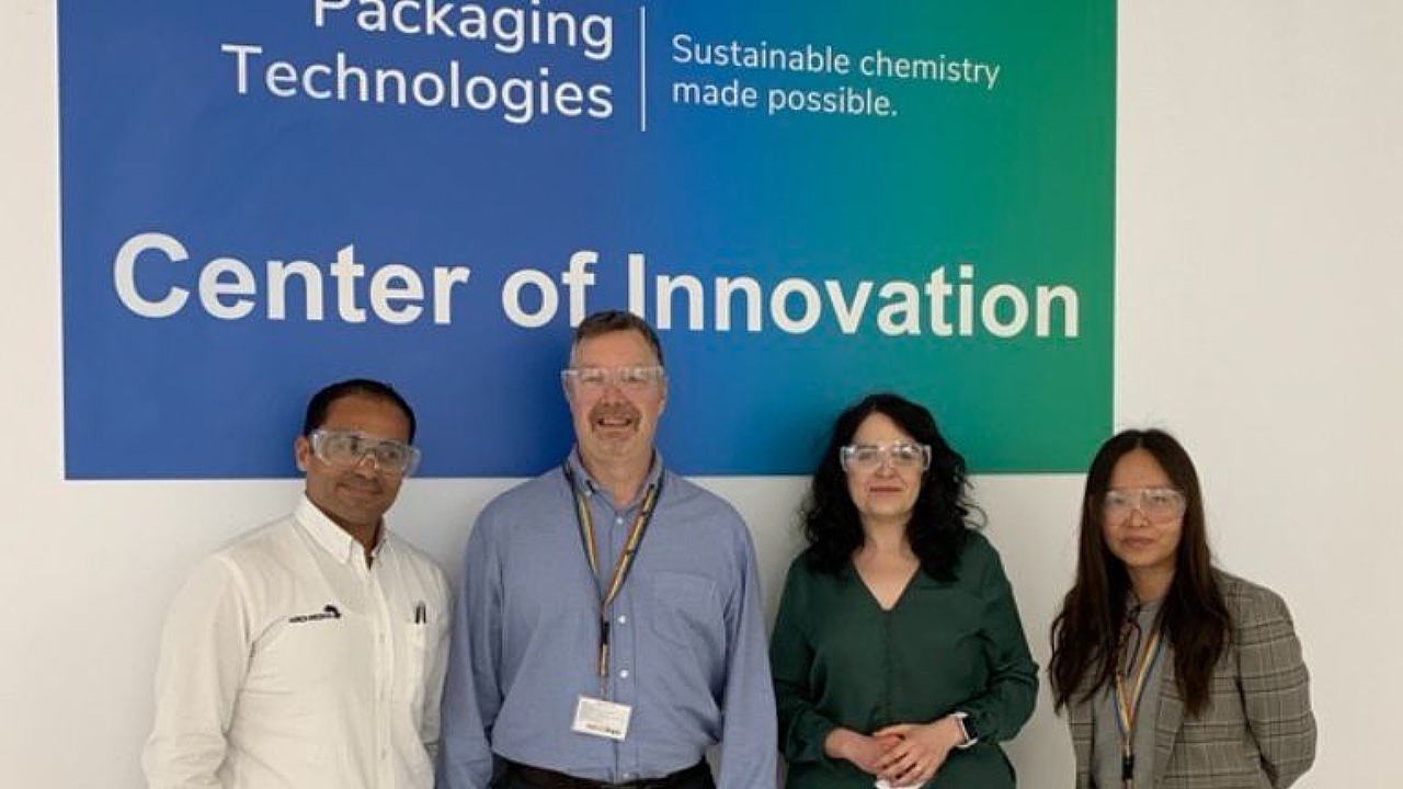 L-R: Dr Maher M. Saleeb, Andy Thomas-Emans, Dr Cristina Domínguez, Jade Grace