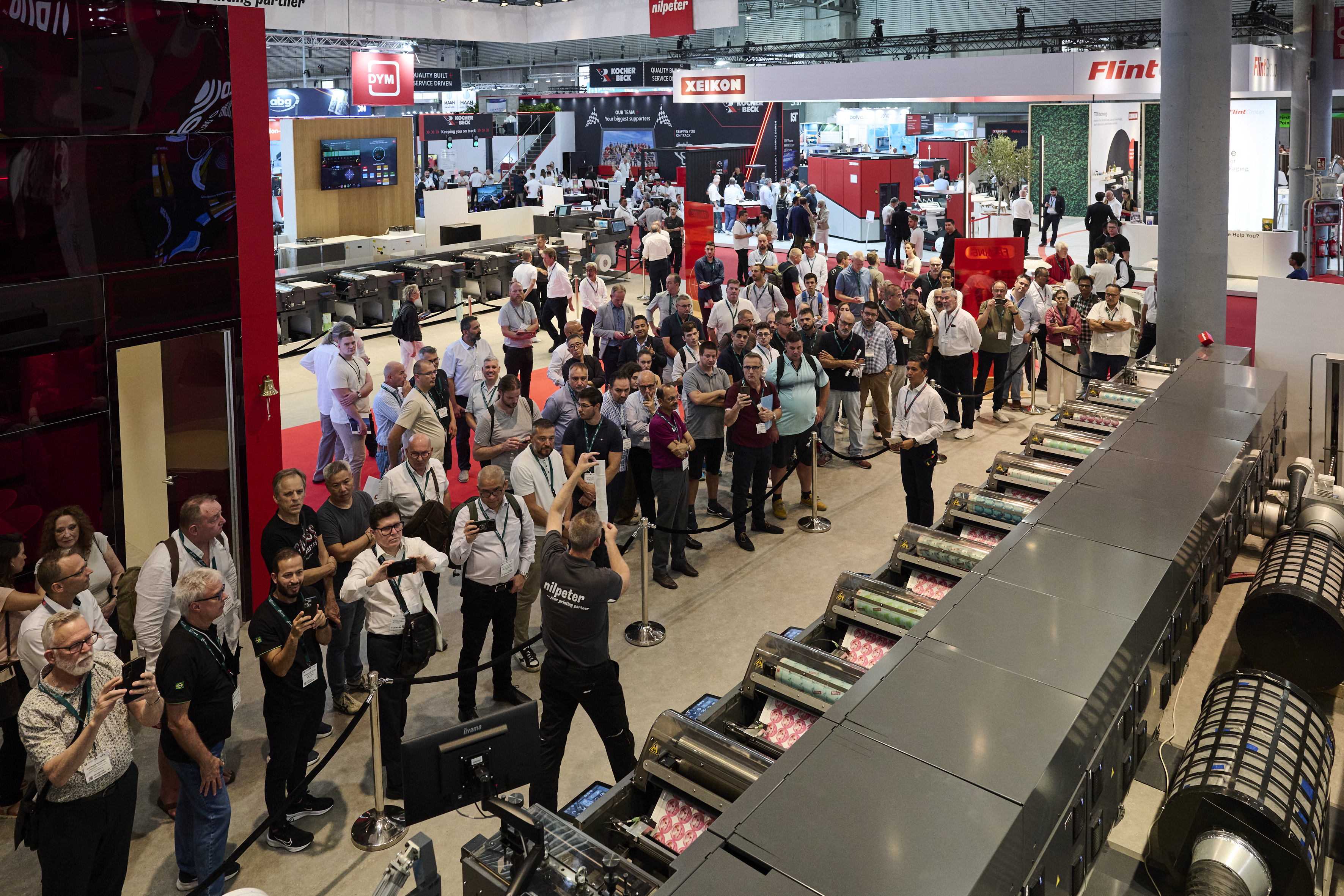 A Nilpeter press demonstration