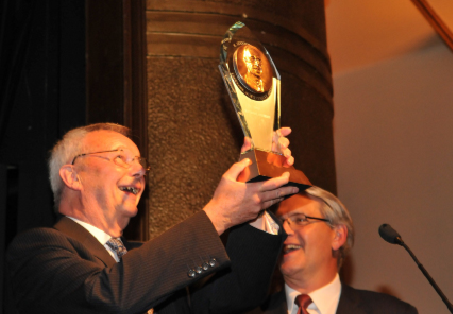Receiving the R Stanton Avery Lifetime Achievement Award in 2009