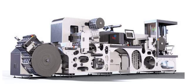 One of the features at the ABG booth is the new Omega SRI3 label finishing system