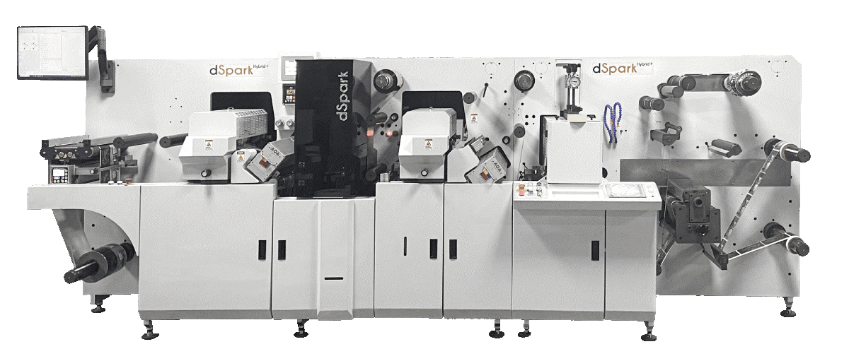 Jetsci dSpark hybrid digital label embellishment press