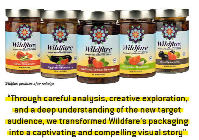 Through careful analysis, creative exploration, and a deep understanding of the new target audience, we transformed Wildfare’s packaging into a captivating and compelling visual story
