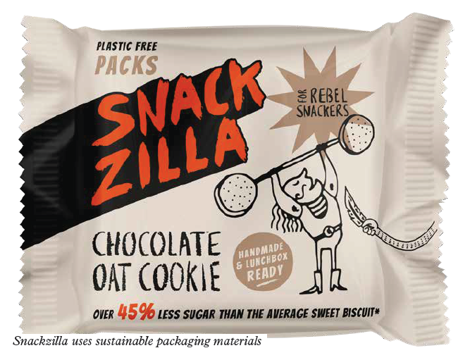Snackzilla uses sustainable packaging materials