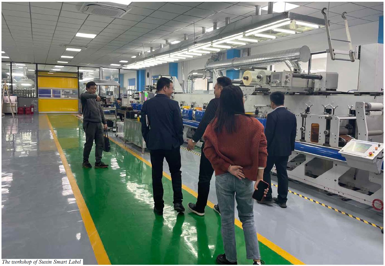 The workshop of Suxin Smart Label 