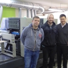 Pictured (from left): Pavel Caizl, owner of Tiskárna Caizl; Jan Chaloupek, Tiskárna Caizl technical director; Jason Huang, Orthotec sales manager