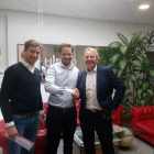 Pictured L-R: Mag Florian Ulrich and Dr Rainer Ulrich of Ulrich Etiketten, with Martin Vogel of Printcon