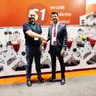 Anton Denisov of Label Group with Amit Ahuja of Multitec at Labelexpo Europe 2019