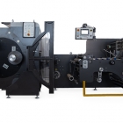Enprom has launched an eRS2T3 sleeve seaming machine featuring its patented Smart Wheel system and a non-stop three-shaft turret rewinder