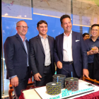 L to R: Mark Day, Wesley Alves and Hubert De Boisredon celebrating two successful decades of Armor Asia with employees and customers