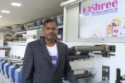  Umesh Dongre of Shree Multi Sticks and Labels, Pune, with his second Ultraflex 6-color press from UV Graphics in three years
