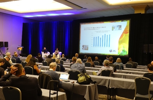 AWA’s Corey Reardon and TLMI’s Linnea Kean opened the conference with a look at the global label market 