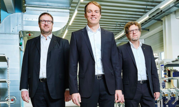 IST Metz management, L-R: Holger Kühn, Christian-Marius Metz and Dr Robert Sänger