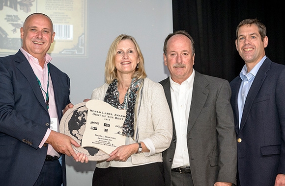 Syracuse Label & Surround Printing, USA, won a Best of the Beset award for its ‘Drawbridge Gin’ label