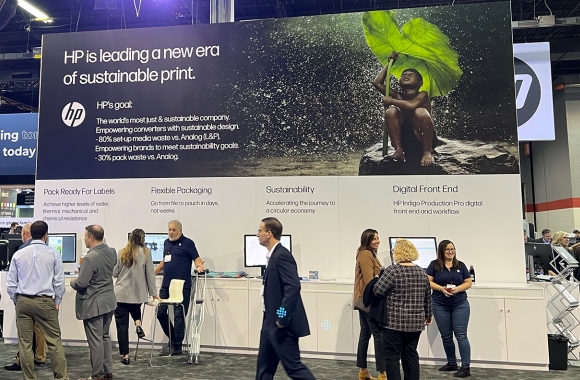 HP has showcased the new HP Indigo V12 digital press to the labels and packaging industry for the first time at Labelexpo Americas 2022, alongside the HP Indigo 6K digital press 