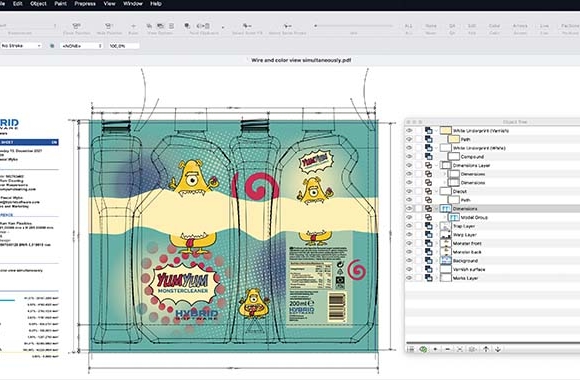 Hybrid Software has launched version 7.5 of Packz native PDF editor and pre-press software for labels and packaging