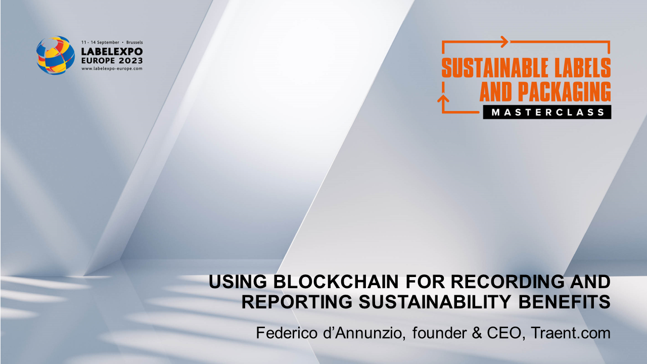Using blockchain for recording and reporting sustainability benefits 