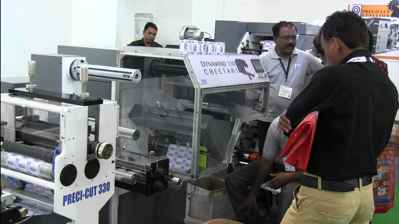 Busy stand of PGI Technologies at Labelexpo India 2016