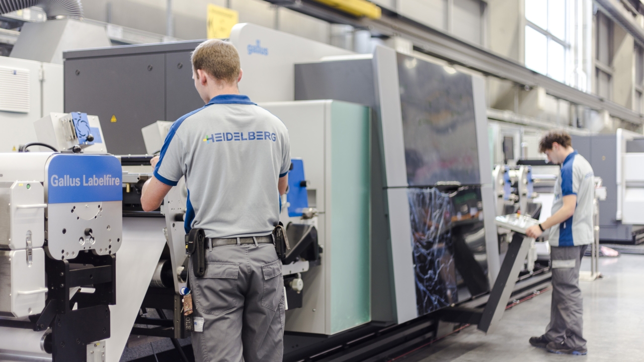 The Gallus Labelfire 340 digital label press is a joint development by Heidelberg and Gallus, based on inkjet technology from Fujifilm