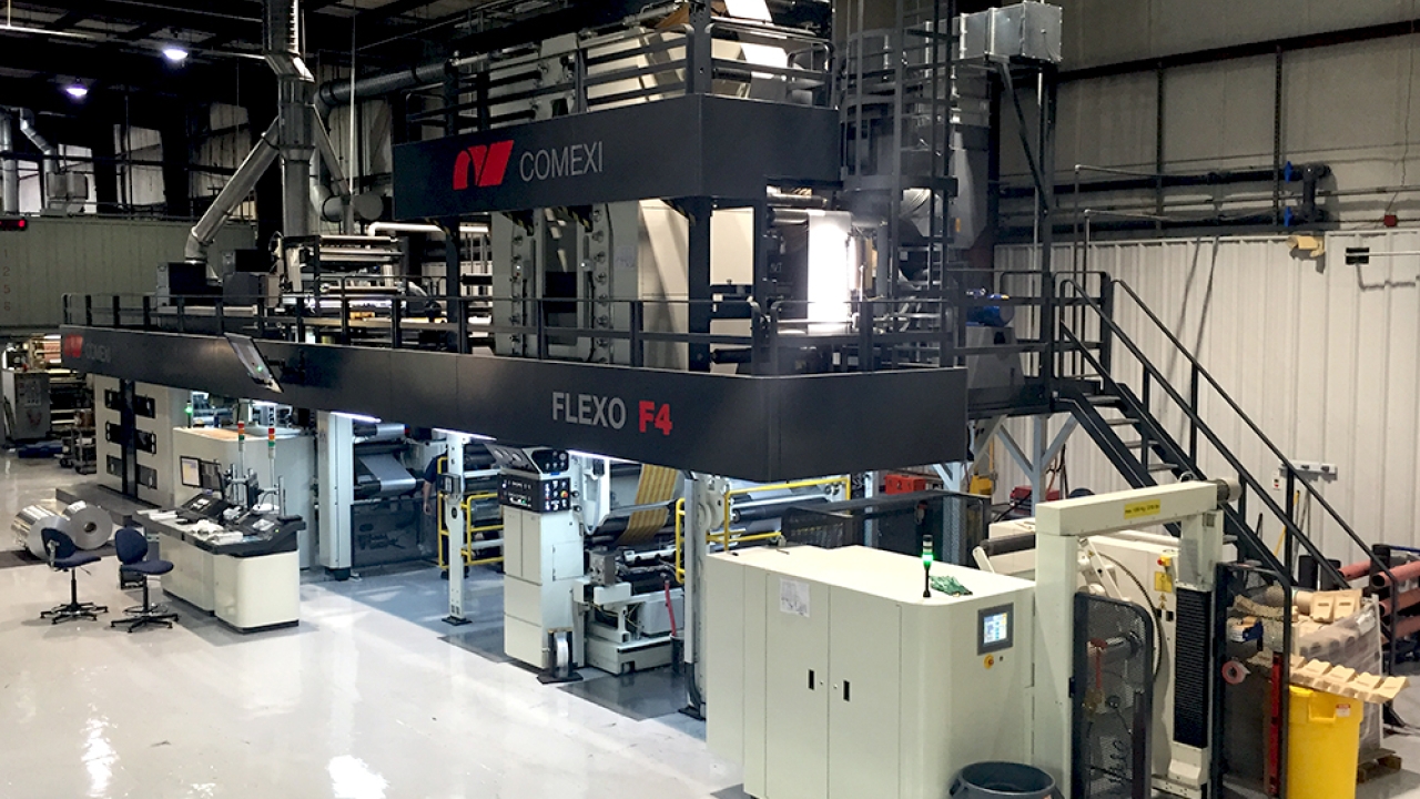 An 8-color Comexi Flexo F4 has been installed at Clondalkin Flexible Packaging's facility in Orlando, Florida An 8-color Comexi Flexo F4 has been installed at Clondalkin Flexible Packaging's facility in Orlando, Florida