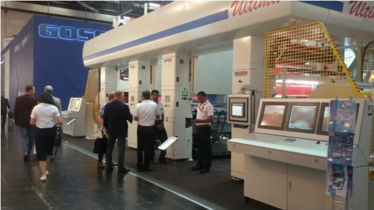 Uflex showcases ELS based rotogravure printing press 