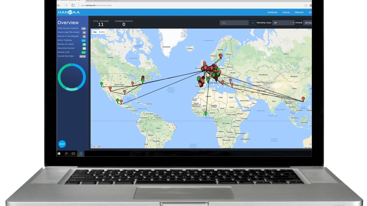 Parcelive sees transmitter devices are placed in parcels and use GPS and GSM to track their position