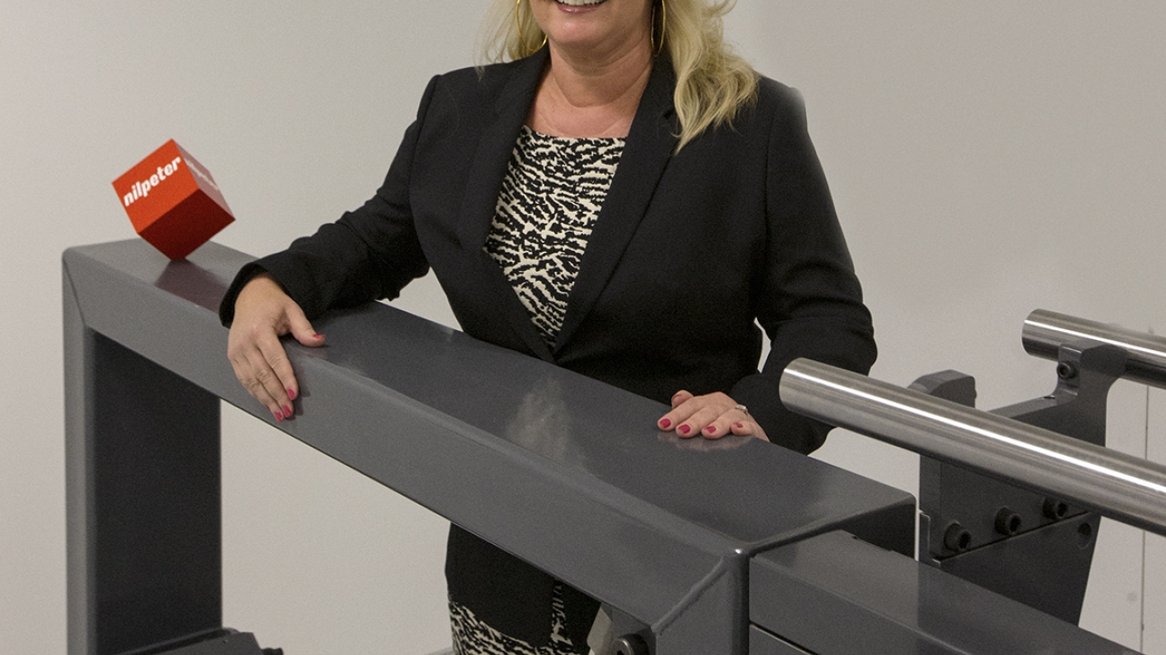 Label Systems president and owner Amy Van Brunt is embracing new market trends with the all-new Nilpeter FA flexo press Label Systems president and owner Amy Van Brunt is embracing new market trends with the all-new Nilpeter FA flexo press
