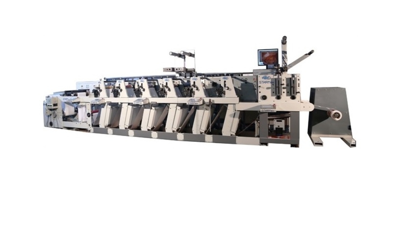 The 6-color, servo-driven StarFlex has a web width from 10in to 20in, depending on customer requirement