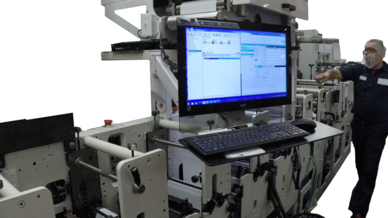 The digital retrofit by Prairie State Group was installed on an existing Mark Andy 2200 flexo press at the company’s headquarters in Franklin Park, Illinois The digital retrofit by Prairie State Group was installed on an existing Mark Andy 2200 flexo press at the company’s headquarters in Franklin Park, Illinois